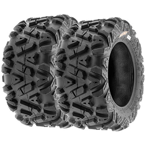 Set of 2 SunF A033 Power.I AT 22x10-12 ATV UTV Off-Road Tires All-Terrain, 6 Ply Tubeless