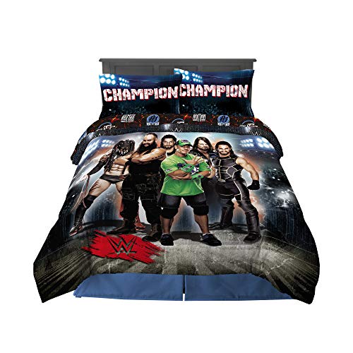 Franco Kids Bedding Comforter and Sheet Set, 5 Piece Full Size, WWE