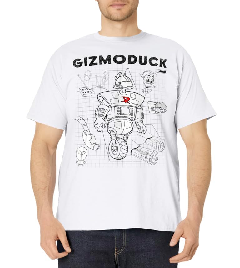 Disney DuckTales Gizmoduck Schematic T-Shirt