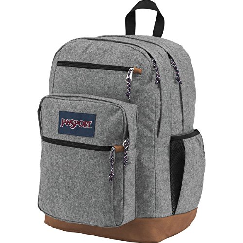 JanSport Cool Backpack, with 15-inch Laptop Sleeve - Large Computer Bag Rucksack with 2 Compartments, Ergonomic Straps, Grey Letterman