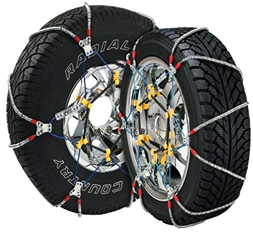 SCC SZ429 Super Z6 Cable Tire Chain for Passenger Cars, Pickups, and SUVs - Set of 2,Silver