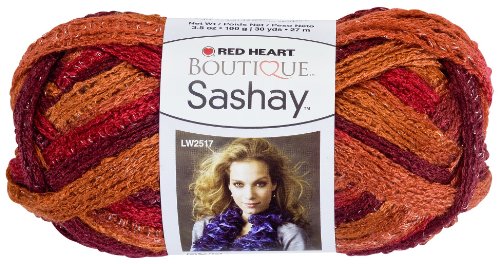 RED HEART Boutique Sashay Yarn, Salsa