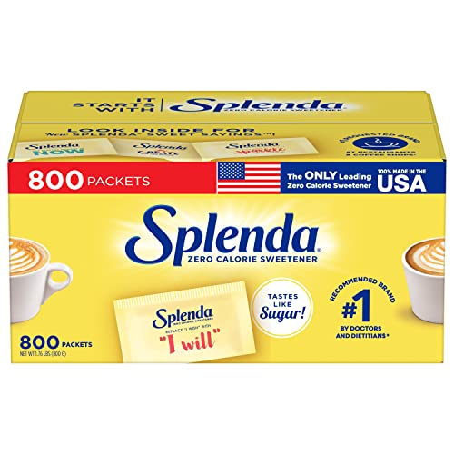 SPLENDA Zero Calorie Sweetener Value Pack, 800 Count Packets