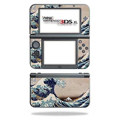 MightySkins Skin Compatible with Nintendo 3DS XL (2015) - Great Wave of Kanagawa | Protective, Durable, and Unique Vinyl Decal wrap Cover | Easy to Apply, Remove, and Change Styles | Made in The USA