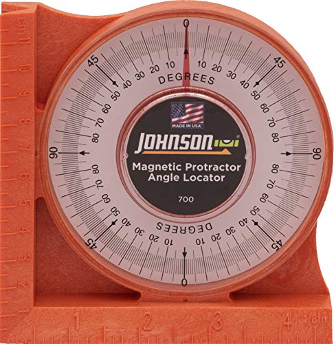 Johnson Level & Tool 700 Magnetic Angle Locator, Orange, 1 Locator