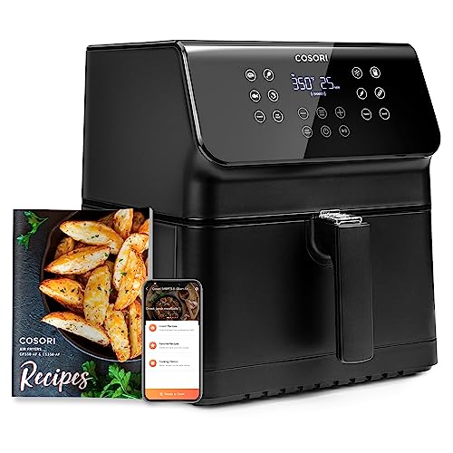 COSORI Air Fryer Pro II 5.8QT that Roast, Bake, Shake Reminder, 8 preset Functions, Cookbook & Online Recipes, Dishwasher-Safe, Black