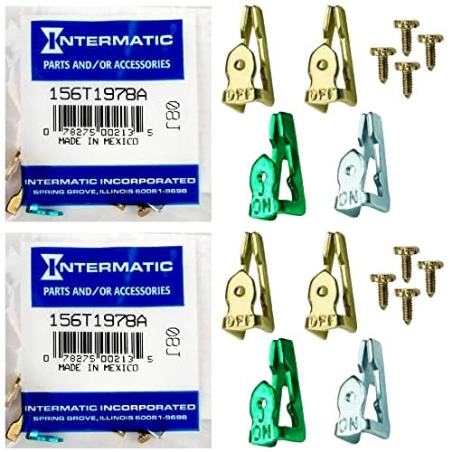 Intermatic 156T1978A Time Switch Tripper Kit - Genuine 2-Pack Trippers - Exclusive Compatibility with T100, T7000, WH40 Series Timers - Easy Setup for Precision Time Control