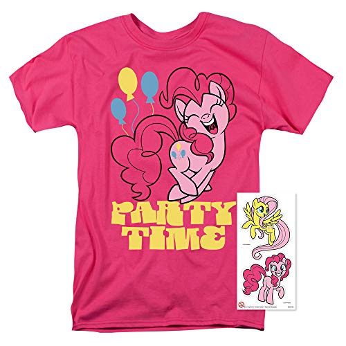 My Little Pony: Friendship is Magic Pinky Pie Party Time T Shirt & Stickers (Medium)