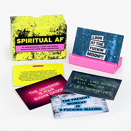 Knock Knock Spiritual Affirmation Cards Deck by Roxan McDonald, 100 Sweary Affirmation Cards