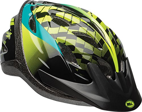 Bell Axel Youth Bike Helmet, Emerald Hyperactive, 54-58cm
