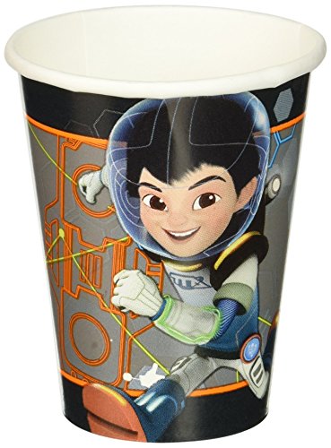 Amscan 581583 Disney 'Miles from Tomorrowland' Cups, 9 oz., 8 pcs, Party Favor