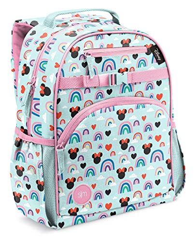 Simple Modern Disney Toddler Backpack for School Girls and Boys | Kindergarten Elementary Kids Backpack | Fletcher Collection | Kids - Medium (15' tall) | Minnie Mouse Rainbows