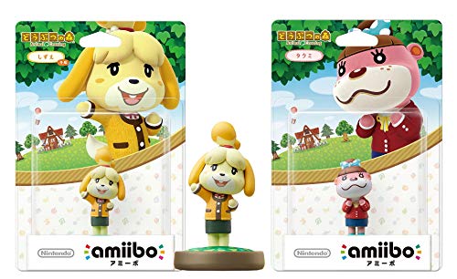 Animal Crossing 2 Pack Set [Isabelle Winter Outfit/Lottie] Series for Nintendo Switch -Switch Lite -WiiU- 3DS [Japan Import]