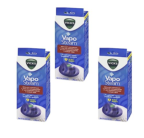 Vaposteam Inhalant Vapouriser 177ML 3 Pack