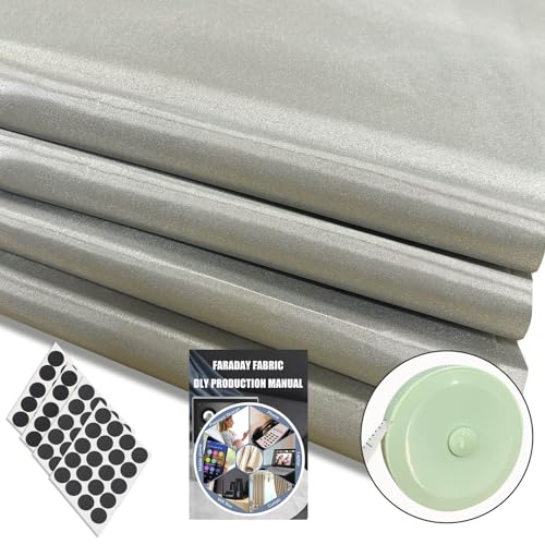 ZTTXL Faraday Fabric 43'W×118'L(Big 3 Yards) Faraday Military Grade Conductive Material for Fabric Protection EMP & Signal Blocking from Cellular Signal, WiFi, Bluetooth, GPS, Shields RF Signals