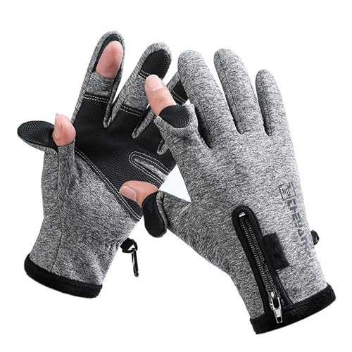 Bakovity Winter Gloves - Warm,Windproof,Waterproof,Touchscreen Friendly,deal for Postal Workers,Photographers,Hunters and Cyclists(Grey M)