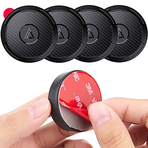 4 Pack IPX8 Waterproof AirTag Holder case with 3M Adhesive Sticker mount丨Ultra-Durable &Discreet 丨Compatible with Apple Airtag Stick Cover for Luggage Bike Remote Drone Camera Bag Hidden