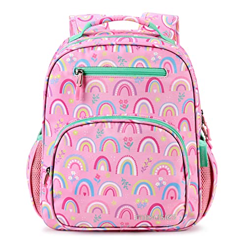 mibasies Girls Backpack for Elementary School, Backpack for Girls 5-8, Lightweight Kids Backpacks for Girls（Rainbow）