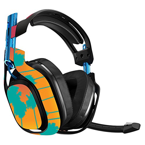 MightySkins Skin Compatible With Astro A50 3rd Generation Gaming Headset - Sherbet Palms Protective, Durable, and Unique Vinyl Decal wrap cover Easy To Apply, Remove, and Change Styles Made in the USA