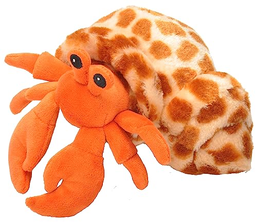 Wild Republic Hermit Crab Plush, Stuffed Animal, Plush Toy, Gifts for Kids, Hug’Ems 7 inches