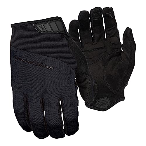 Lizard Skins Monitor Traverse Unisex Cycling Gloves – Long Finger Road Bike Gloves – 3 Colors (Jet Black, Medium)