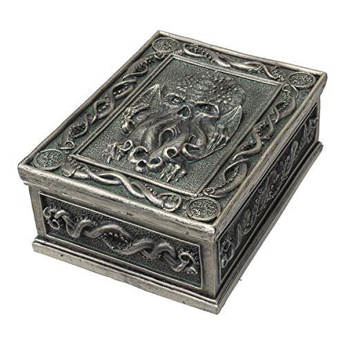 SUMMIT COLLECTION The Call of Cthulhu Sea Monster Design Sculptural Tarot Box Jewelry Trinket Keepsake Home Accent Decor 6' L