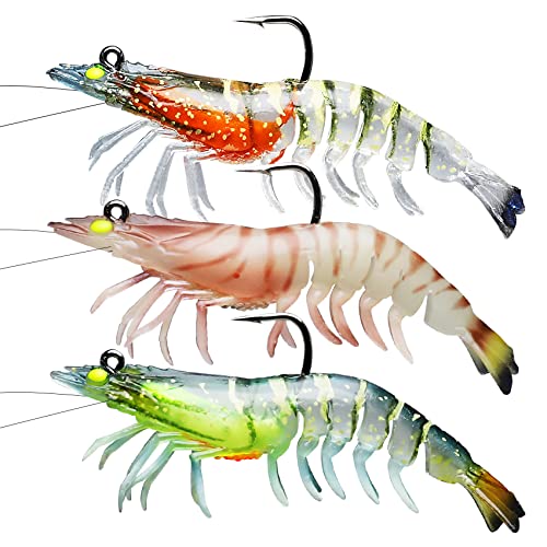 TRUSCEND Fishing Lures for Freshwater and Saltwater, Lifelike Swimbait for Bass Trout Crappie, Slow Sinking Bass Lure Fishing Jigs, Amazing Fishing Gifts for Men, Must-Have for Family Fishing Gear