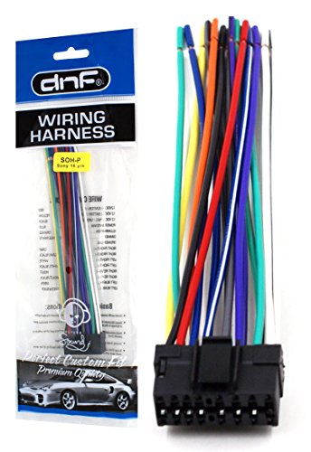 DNF Sony Wiring Harness 16 PIN SOH CDX-GT410U CDX-GT420IP CDX-CA720X - 100% Copper Wires!