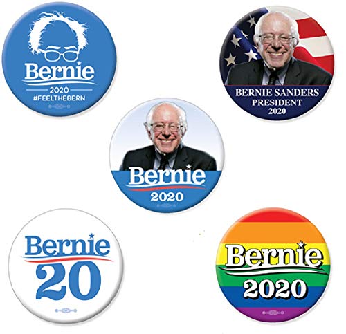 Bernie Sanders for President 2020 Set of 5 Big Bold Campaign Buttons