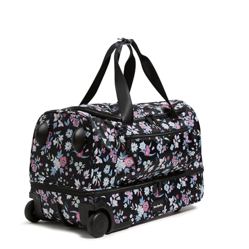 Vera Bradley Recycled Ripstop Foldable Rolling Duffle Bag, Botanical Ditsy