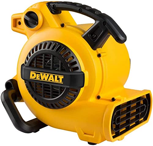 DEWALT Portable Air Mover, ‎276W 3 Speed Floor Fan, Utility Blower Fan, 1/5 HP 600 CFM Floor Dryer, Carpet Dryer, Floor Fan, Blower, for Janitorial, Home, Commercial Use, DXAM-2260