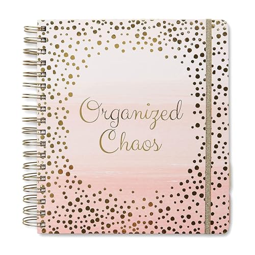 Votum 18 Month Day Large Planner, 2024-2025, Daily, Weekly & Monthly, January - June, Organized Chaos - Pink Daily Planner 2024-2025 with 3 Sticker Sheets - Calendar Planner 2024-2025 Monthly Planner