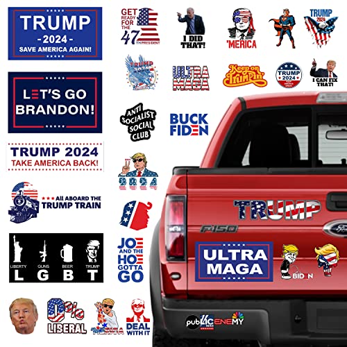 The Original Trump 2024 Stickers -100pcs (Extra Large), Bumper Sticker, Trump Decal for Laptop, Phone, Car, Water Bottle