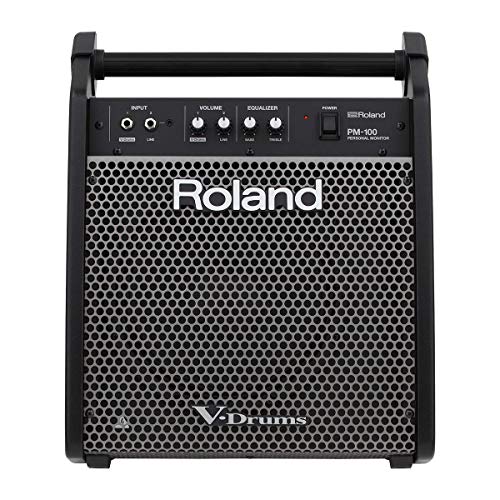 Roland PM-100 Compact Electronic V-Drum Set Monitor, 80-Watt,Black