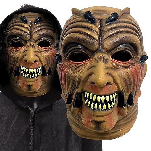 xiuyou Jeepers Creepers Mask Halloween Scary Zombie Mask Horror Ghostface Mask Halloween Costume Cosplay Prop