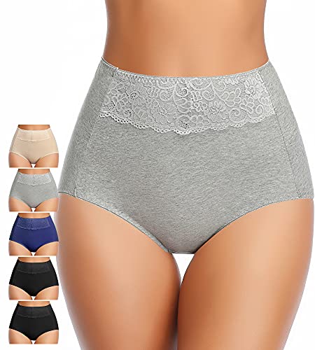 MISSWHO Underwear for Women, High Waist Ladies Panties Briefs Cotton C-Section Postpartum My Orders Placed by Me Archived Orders Small