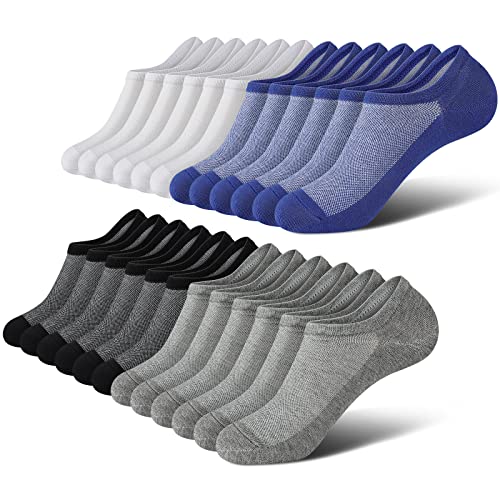 wernies No Show Men Socks, Low Cut Ankle Sock, Men Short Socks Casual Cotton Socks Size 6-10