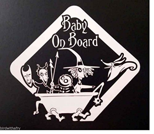 LOMENTICSBaby On Board Nightmare Before Christmas Car Body Window Vinyl Decal