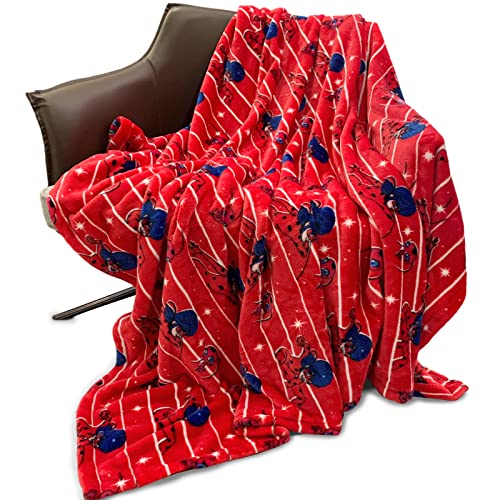 ZonLi Flannel Fleece Throw Blanket 50' x 60' Miraculous Ladybug Cartoon Blankets for Adults and Children,Soft Fuzzy Plush Blanket Bedding Cozy Lightweight for Girls Birthday Valentines Gifts