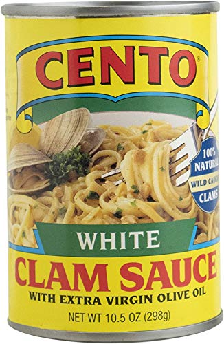 Cento White Clam Sauce With Extra Virgin Olive Oil, 10.5 oz (298g)