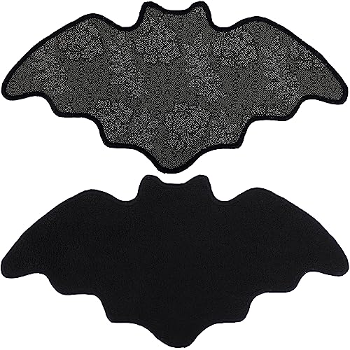 HXGONYI Bat Bath Mat Bathroom Rugs Horror Rug Door Mats-Coffin Bath Mat-Goth Mats Decor for Bathroom Bedroom Kitchen Room-Spooky Witch Witchy Home Black Mats Decor