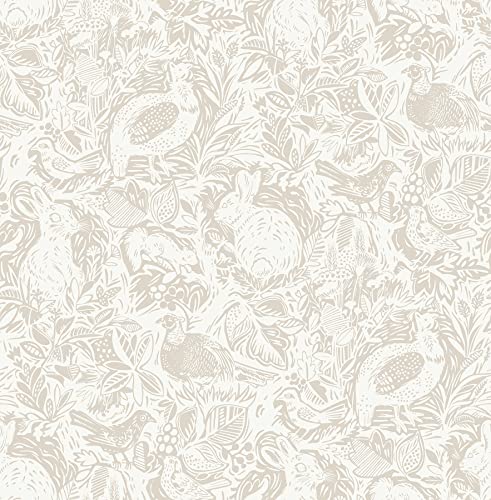 NuWallpaper Cream Terrene Peel & Stick Wallpaper