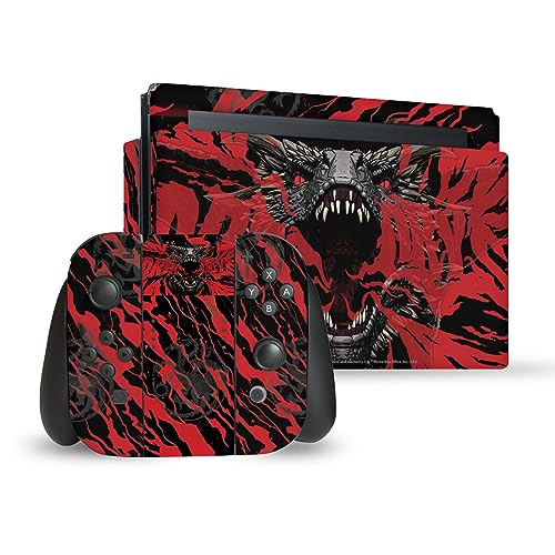 Head Case Designs Officially Licensed HBO Game of Thrones Dracarys Sigils and Graphics Vinyl Sticker Gaming Skin Decal Cover Compatible with Nintendo Switch Console & Dock & Joy-Con Controller Bundle