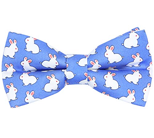 OCIA Cute Pattern Pre-tied Bow Tie Adjustable Bowties for Adult & Children (Rabbit)