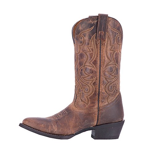 Laredo womens Maddie Round Toe Cowboy Western Boot, Distressed Tan, 8 US