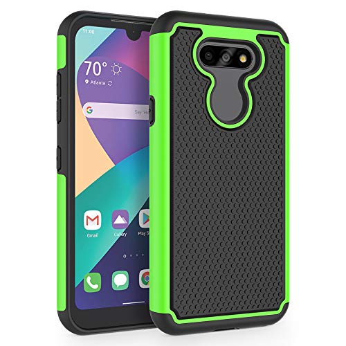 SYONER Shockproof Phone Case Cover for LG Aristo 5 / LG Aristo 5+ / LG Fortune 3 / LG Risio 4 / LG Phoenix 5 / LG K8X / LG K31 / LG Tribute Monarch (5.7', 2020) [Green]