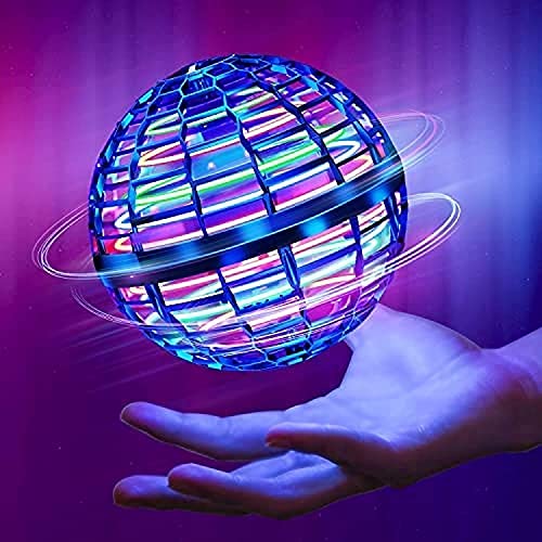 Magic Flying Orb Ball Galactic Fidget Spinner Ball with 360°Rotating RGB Lights, Floating Spinning Boomerang Ball for Kids,Controller Mini Boomerang Drone Flying Toys for Kids Adults Birthday