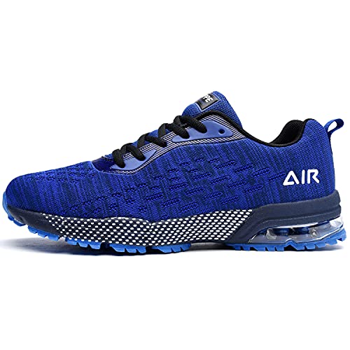 QAUPPE Mens Air Running Shoes Athletic Trail Tennis Sneaker (Blue US 11.5 D(M)…