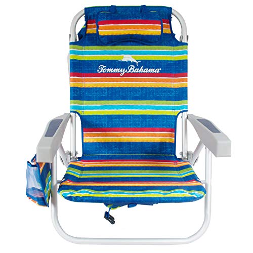Tommy Bahama Backpack Cooler Beach Chairs - Multi Stripes