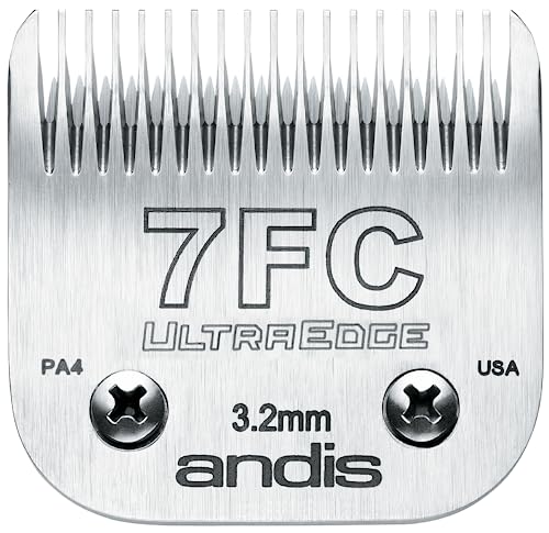 Andis 64121 Carbon-Infused Steel UltraEdge Dog Clipper Blade, Size-7FC, 1/8-Inch Cut Length